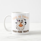 Halloween Spooky Trick oder Treat Niedlich Ghost C Kaffeetasse (Links)