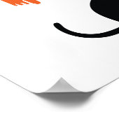 Halloween Spooky und Beängstigende Katzen Musiknot Poster (Ecke)