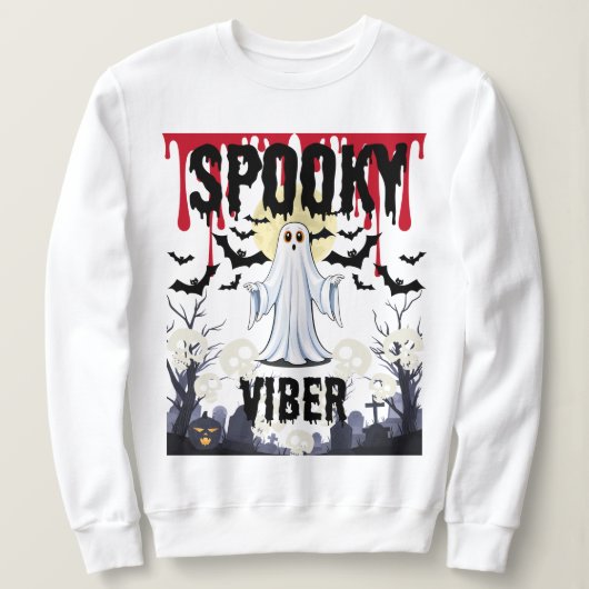 Halloween Spooky Viber Sweatshirt (Design vorne)