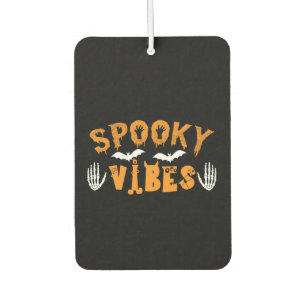 Halloween Spooky Vibes Geburtstag Autolufterfrischer