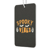 Halloween Spooky Vibes Geburtstag Autolufterfrischer (Links)