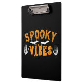 Halloween Spooky Vibes Geburtstag Klemmbrett (Links)