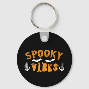 Halloween Spooky Vibes Geburtstag Schlüsselanhänger