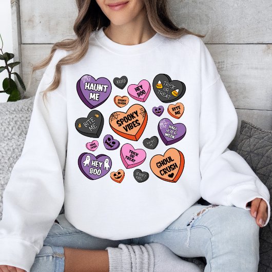 Halloween Spooky Vibes Niedlich Ghost Pumpkin Sweatshirt