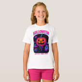 Halloween Spooky Vibes Retro Kleidung Einzigartig T-Shirt (Vorne ganz)