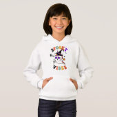 Halloween Spooky Vibes Retro niedliches Einhorn Ge Hoodie (Vorne ganz)