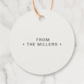 Halloween Spooky Vielen Dank, Gray Ghosts Geschenkanhänger (Rückseite)