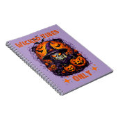 Halloween: Spooky Wiches lächelt und Pumpkin Notizblock (Rechte Seite)