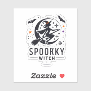 Halloween Spooky Witch Design - Auf dem Zimmer fli Aufkleber