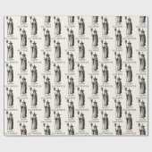Halloween Spooky Witz a Vollmond Geschenkpapier (Flach)