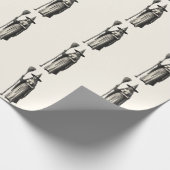 Halloween Spooky Witz a Vollmond Geschenkpapier (Ecke)