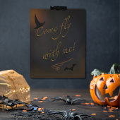 Halloween Spooky Witz Bat Quote Typografie Poster