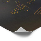 Halloween Spooky Witz Bat Quote Typografie Poster (Ecke)