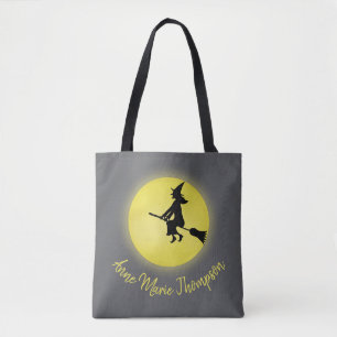 Halloween Spooky Witz Broomstick Moonlight Tasche