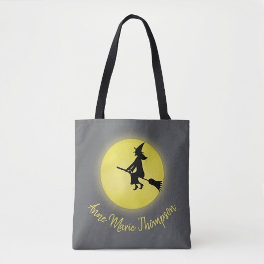 Halloween Spooky Witz Broomstick Moonlight Tasche (Vorderseite)