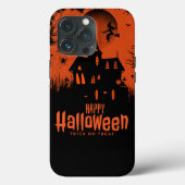 Halloween Spooky Witz mit Mond & Fledermäusen Case-Mate iPhone Hülle (Rückseite)