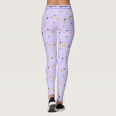 Halloween Spookys Lila Name Leggings (Rückseite)