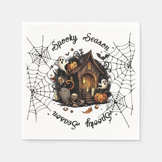 Halloween 👻 Sportsaison 💀 Napkins 🍽️ Serviette (Vorderseite)