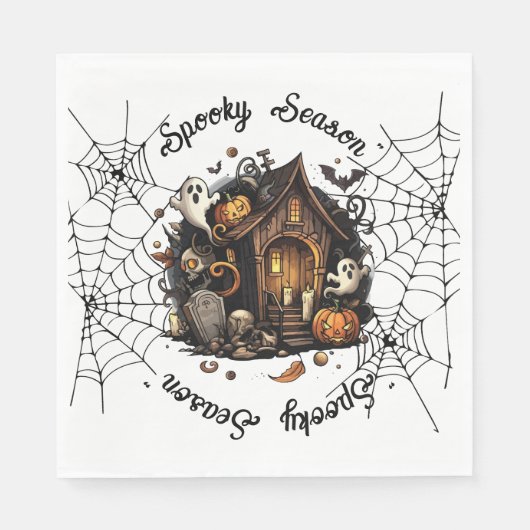 Halloween 👻 Sportsaison 💀 Napkins 🍽️ Serviette (Vorderseite)