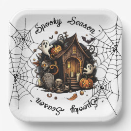 Halloween 👻 Sportsaison 💀 Papierplatte Pappteller