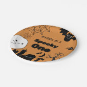 Halloween Sppoky 1. Geburtstagsparty Pappteller (Schrägansicht)