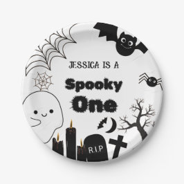 Halloween Sppoky 1. Geburtstagsparty Pappteller