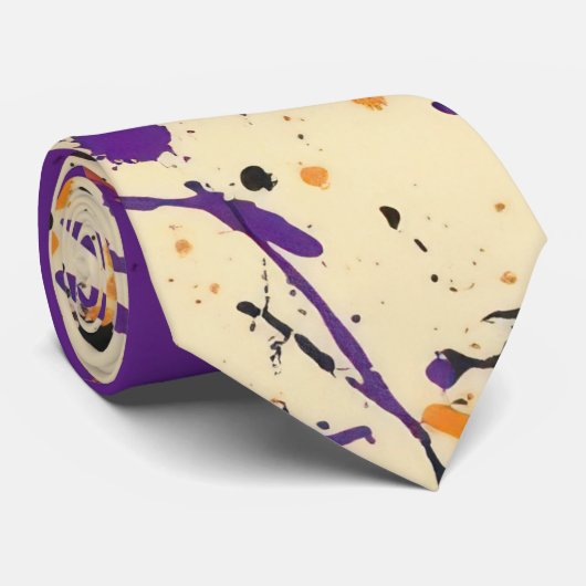 Halloween-Spritzer Krawatte (Gerollt)