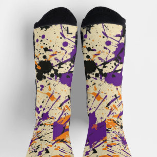 Halloween-Spritzer Socken