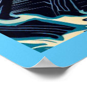 Halloween - Spuk Bridge Woodcut 2 Poster (Ecke)