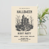 Halloween-Spuk Einladung (Stehend Vorderseite)