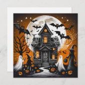 Halloween-Spuk Feiertagskarte (Vorne/Hinten)