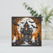 Halloween-Spuk Feiertagskarte (Stehend Vorderseite)