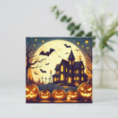 Halloween-Spuk Feiertagskarte (Stehend Vorderseite)