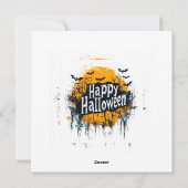 Halloween-Spuk Feiertagskarte (Rückseite)