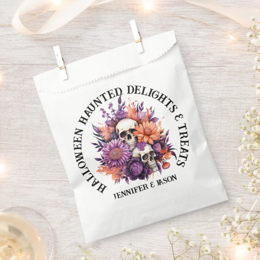 Halloween Spuk Freuden und Leckereien Geschenktütchen (Ausgeschnitten)