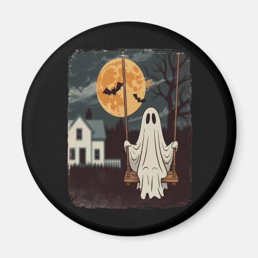 Halloween Spuk Ghost Swing Magnet (Vorne)