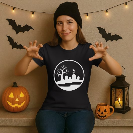 Halloween Spuk Graveyard T-Shirt