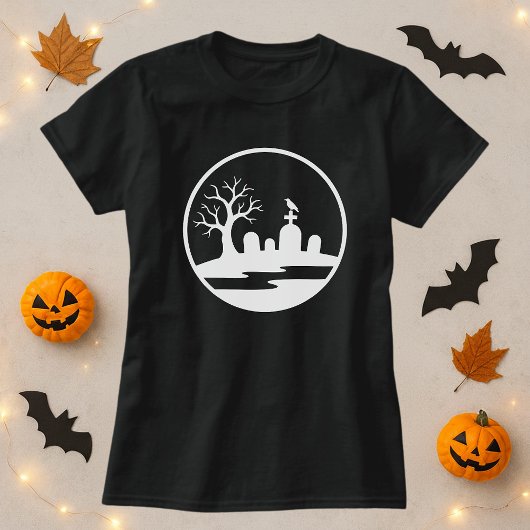 Halloween Spuk Graveyard T-Shirt