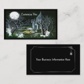 Halloween, Spuk Haus, Geschäftskarte Visitenkarte (Vorne/Hinten)