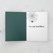 Halloween Spuk Haus mit Jack-o-Laternen Karte (Innenseite)