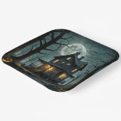 Halloween Spuk Haus mit Jack-o-Laternen Pappteller (Gewinkelt)