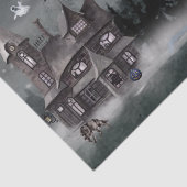 Halloween Spuk Haus Wassercolor Seidenpapier (Ausschnitt)
