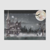 Halloween Spuk Haus Wassercolor Seidenpapier (Vorderseite)