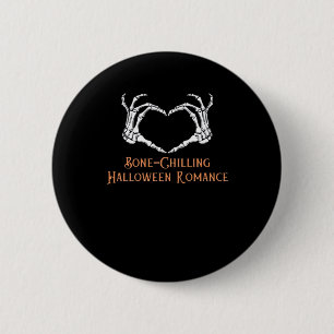 Halloween Spuk Heart Skeletal Knochen Chilling Cla Button