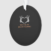 Halloween Spuk Heart Skeletal Knochen Chilling Cla Ornament (Vorderseite)