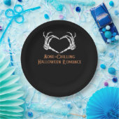 Halloween Spuk Heart Skeletal Knochen Chilling Cla Pappteller (Party)