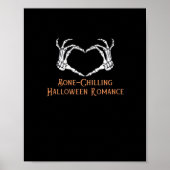 Halloween Spuk Heart Skeletal Knochen Chilling Cla Poster (Vorne)