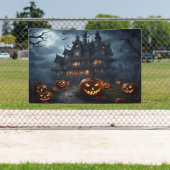 Halloween Spuk House and Jack-O-Lanterns Banner (Insitu)