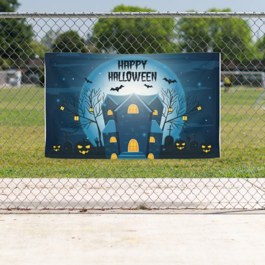Halloween Spuk House Banner (Insitu)