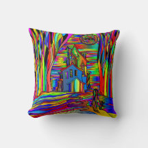 Halloween Spuk House Beängstigend Abstrakt farbenf